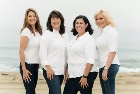 Redondo Beach Dental Group team on the beach 1